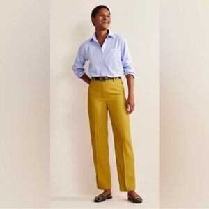Boden Tailored Tapered Trousers, Citronelle NWOT